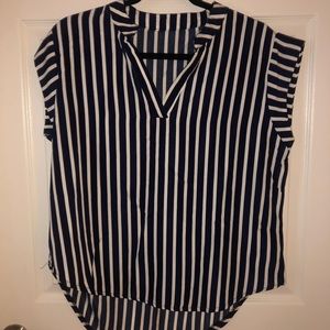 STRIPED XL SHORT SLEEVE TOP